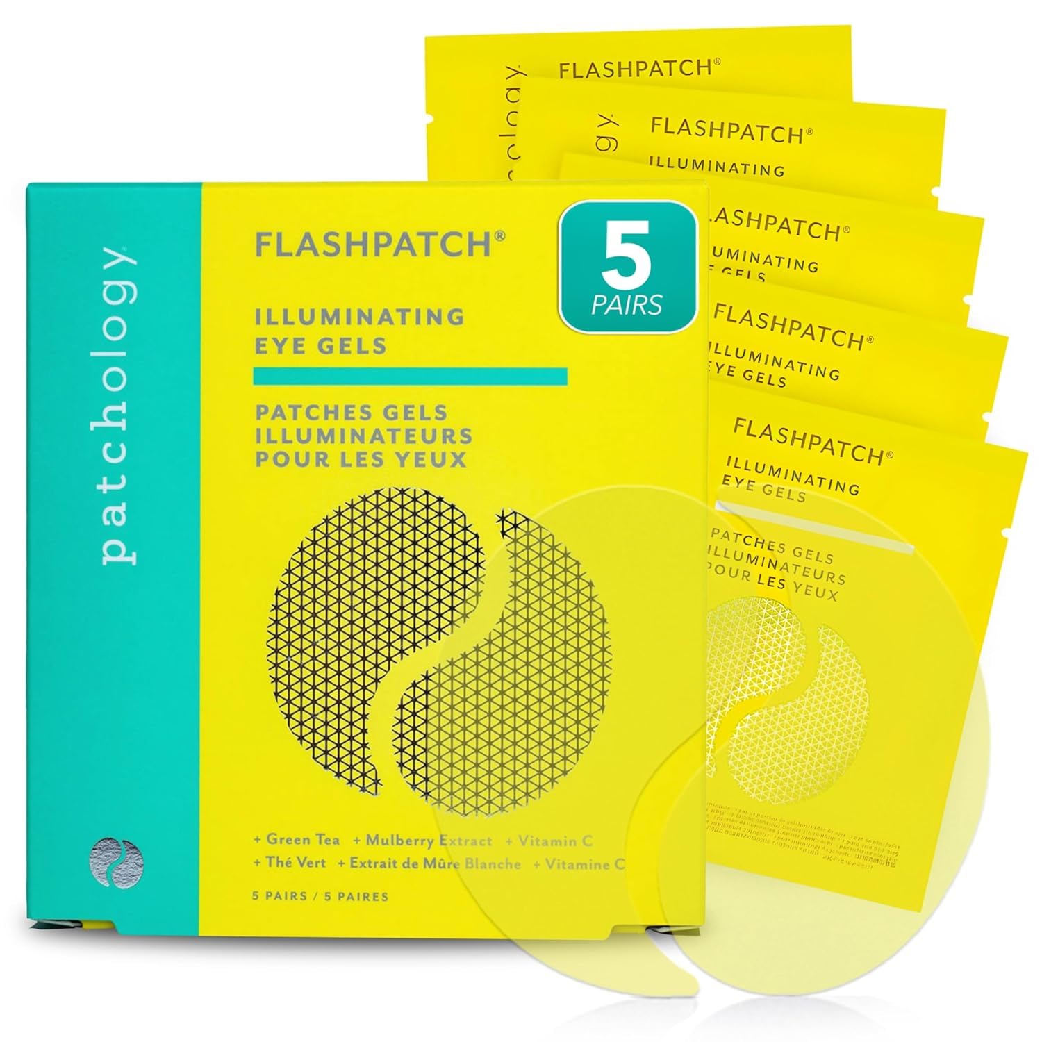 Patchology FlashPatch: gels illuminants pour les yeux, éclat rapide.