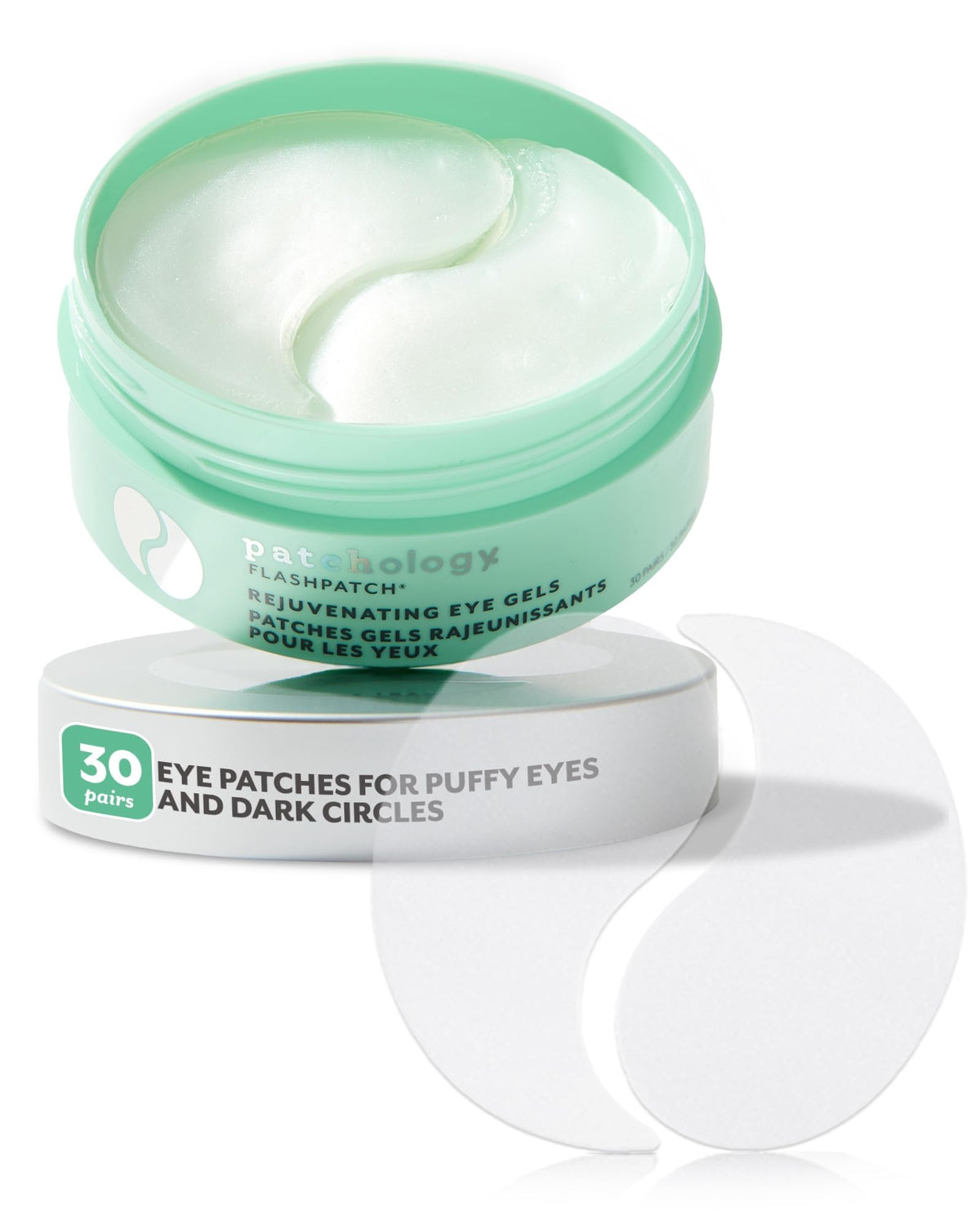 Patchology Gels Yeux Refroidissants appliqués pour un regard frais et rapide.