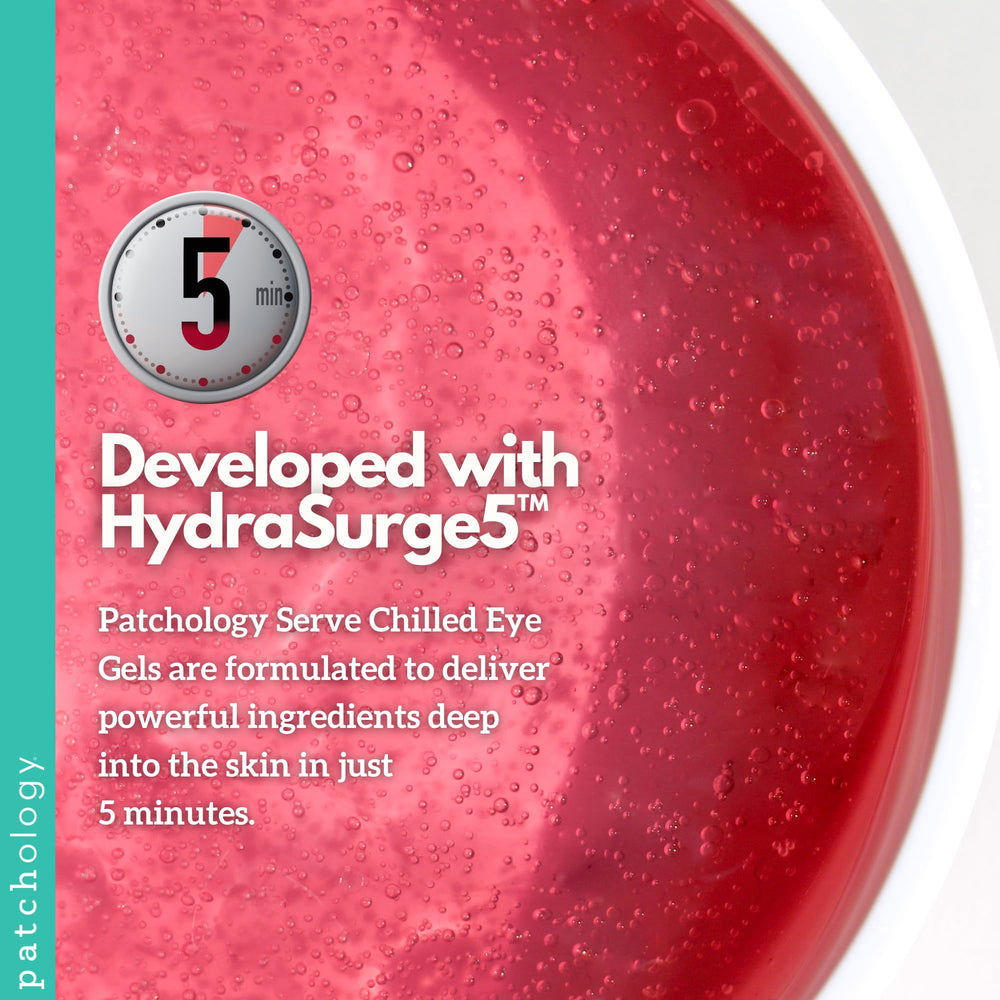 Patchology Gels Yeux Rosé Rafraîchis, 15 paires pratiques pour plusieurs soins.