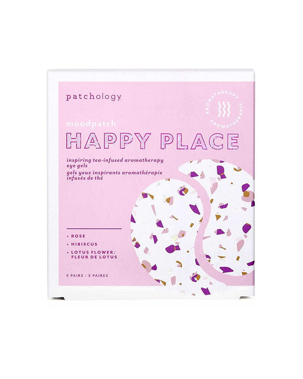 Patchology Happy Place aromathérapie et lotus favorisent la détente du regard