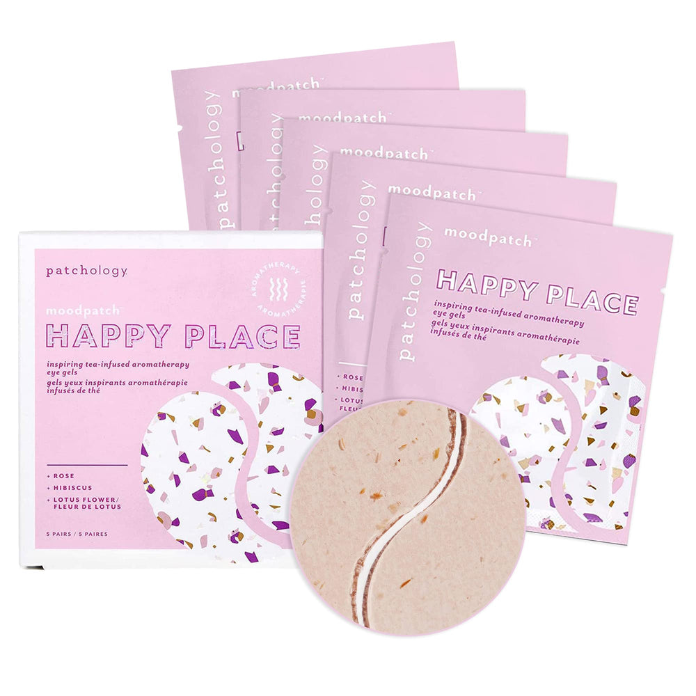 Patchology Happy Place patch yeux en action, regard frais après 10 minutes