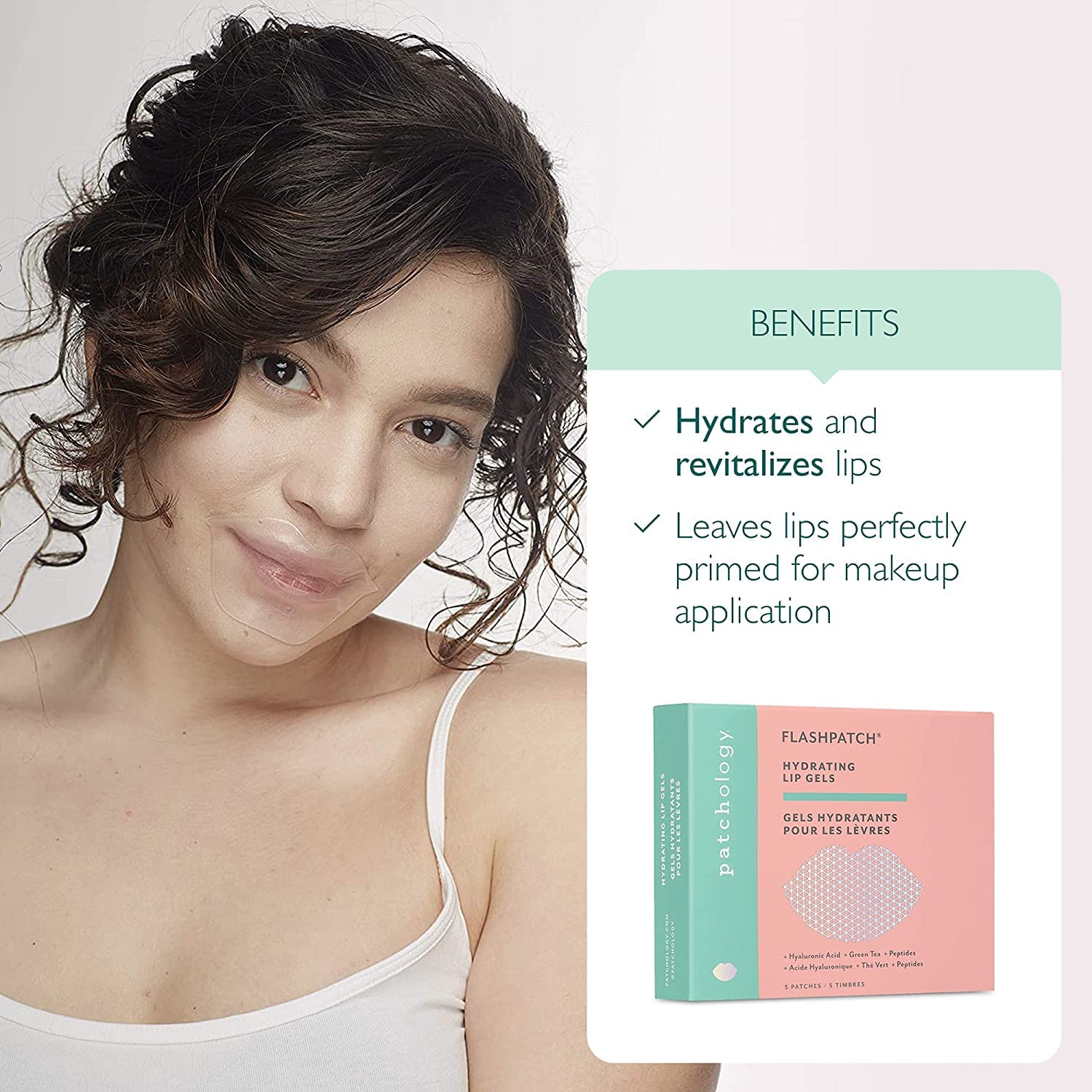 Patchology HydraSurge5, système d'hydratation accélérée pour les lèvres.