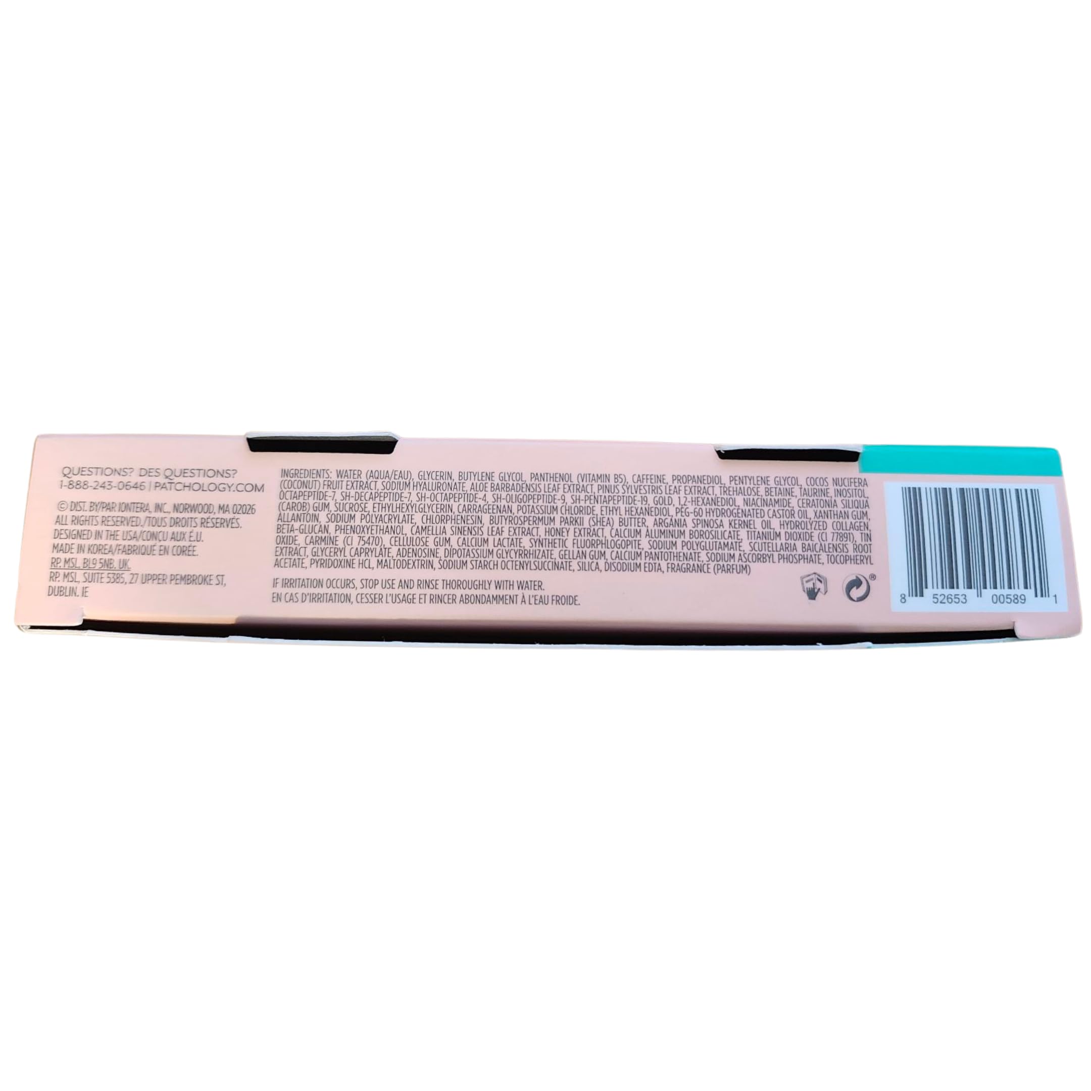 Patchology coffret soin lèvres prêt à l’emploi pour le maquillage.