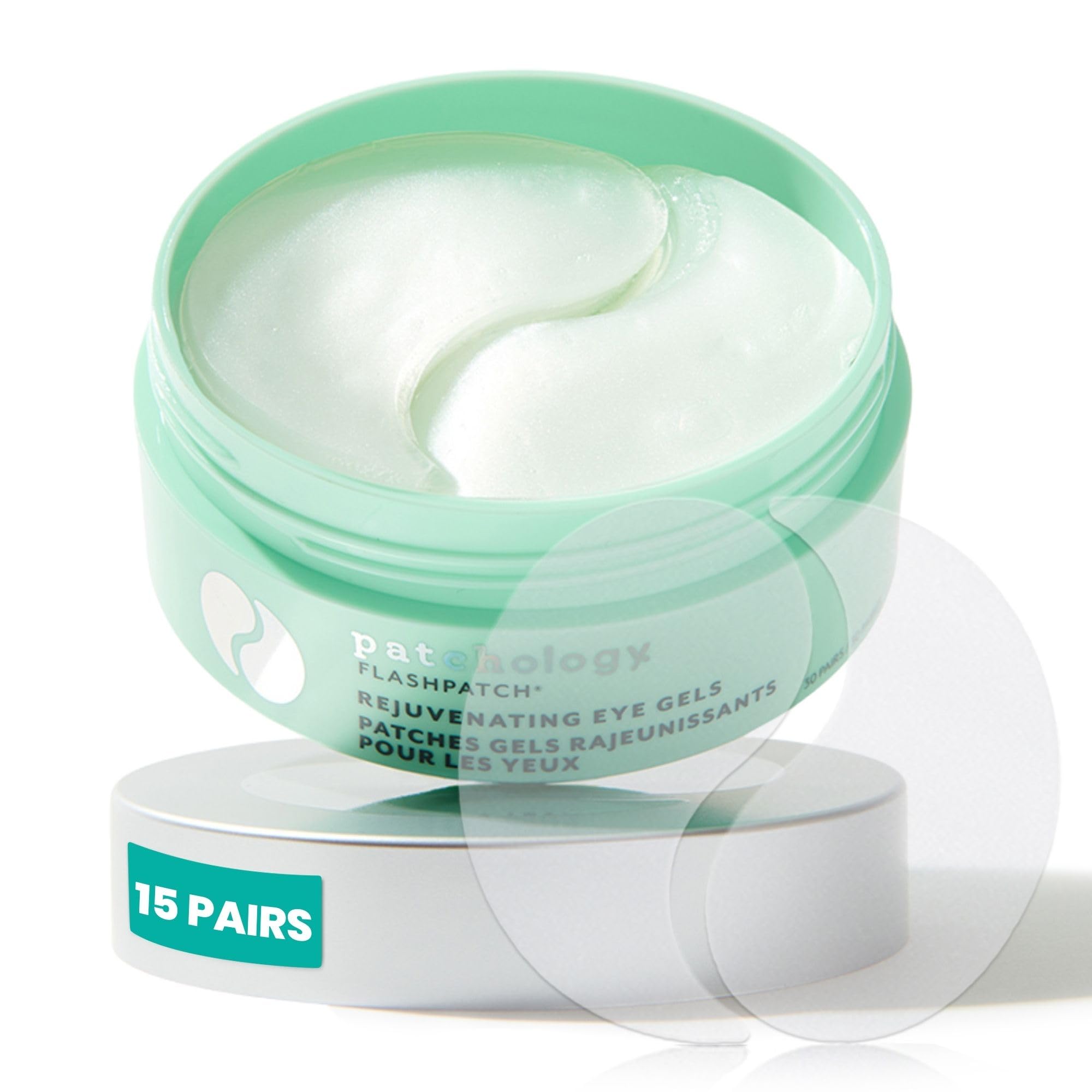 Patchology patches-yeux-revitalisants-cafeine-collagene, regard rafraîchi avec poches atténuées.