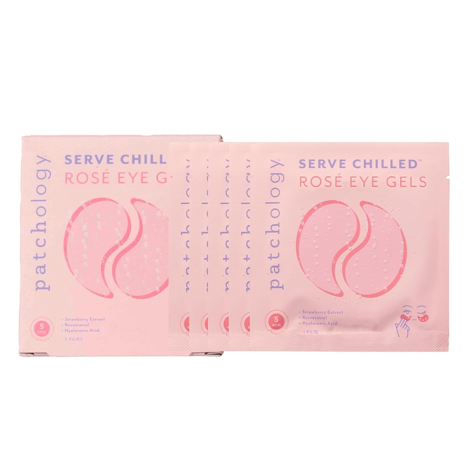 Patchology Serve Rosé patchs pratique voyage et sac à main