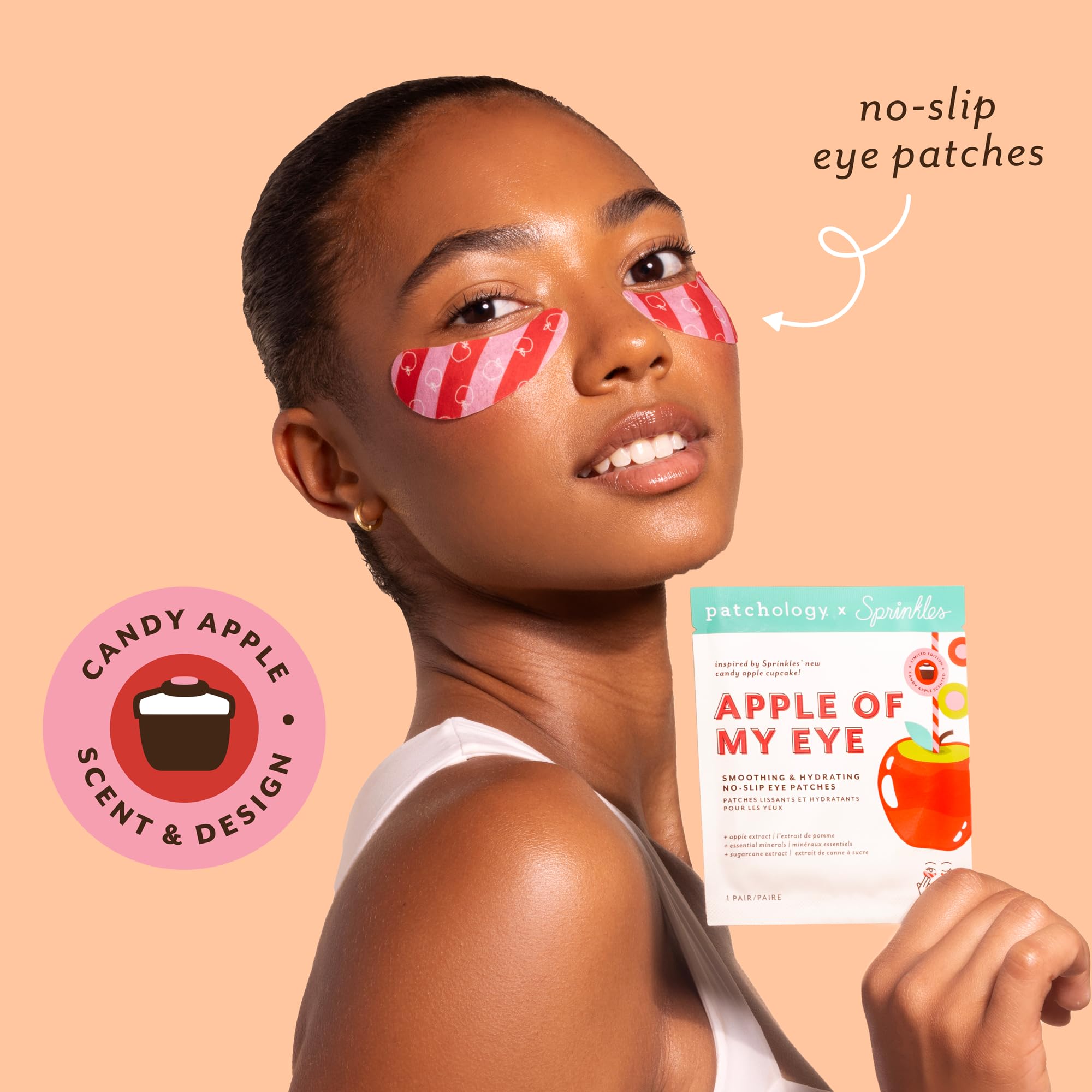 Patchology Sprinkles Apple of My Eye – patch sans glissement qui tient en place pendant 10 minutes.