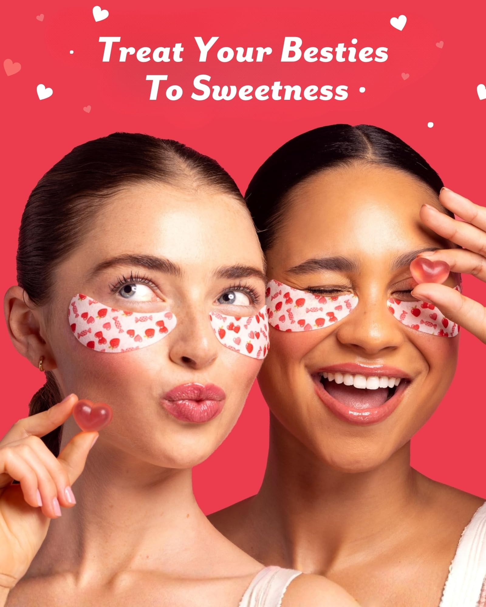 Patchology patches with sugarcane and marshmallow root hydrate and soften the under-eye skin.
