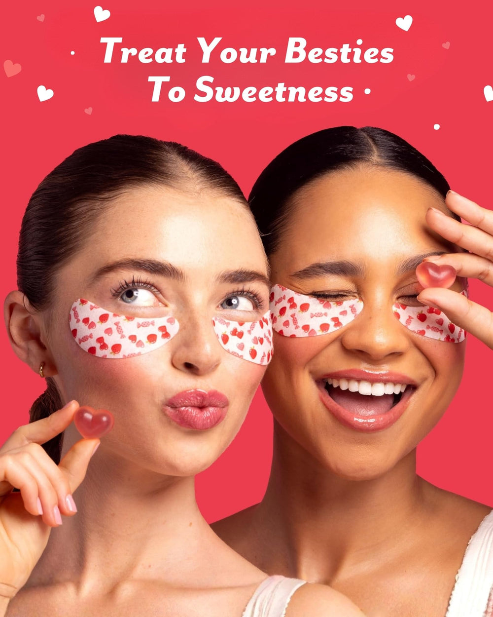 Patchology patches with sugarcane and marshmallow root hydrate and soften the under-eye skin.