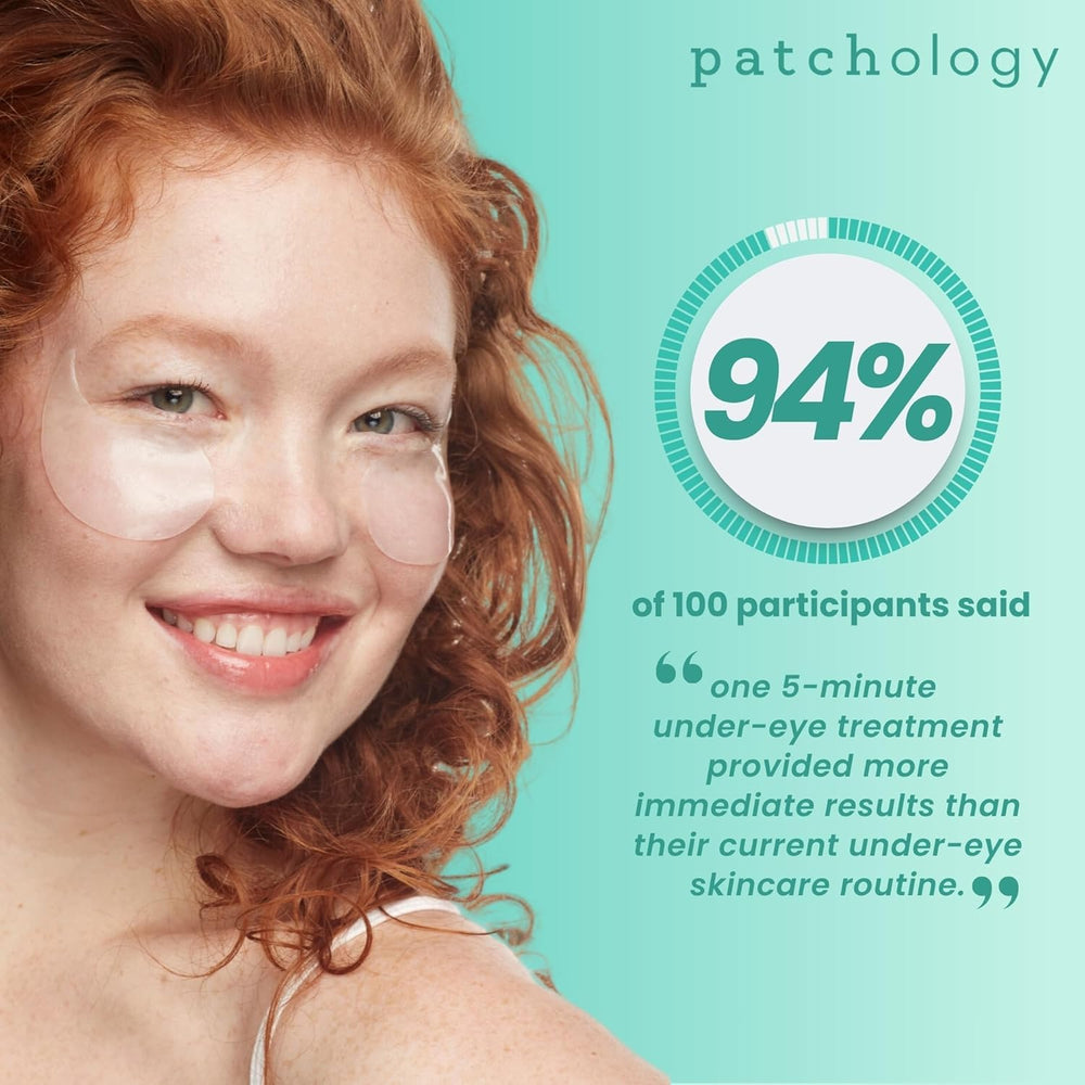 Patchology Systeme Delivrance Ingrédients: diffusion rapide des actifs sur le contour des yeux.