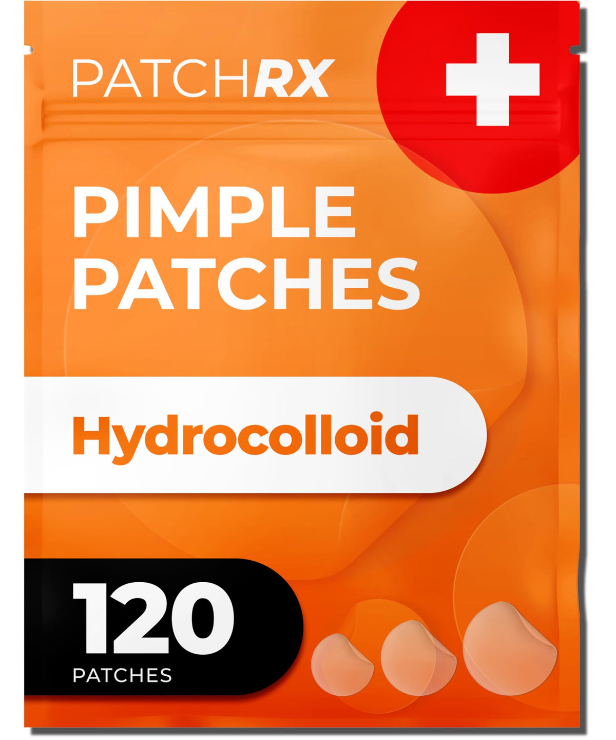 PatchRx patch hydrocolloïde pour acné absorbant l'excès de sébum et protégeant la peau.