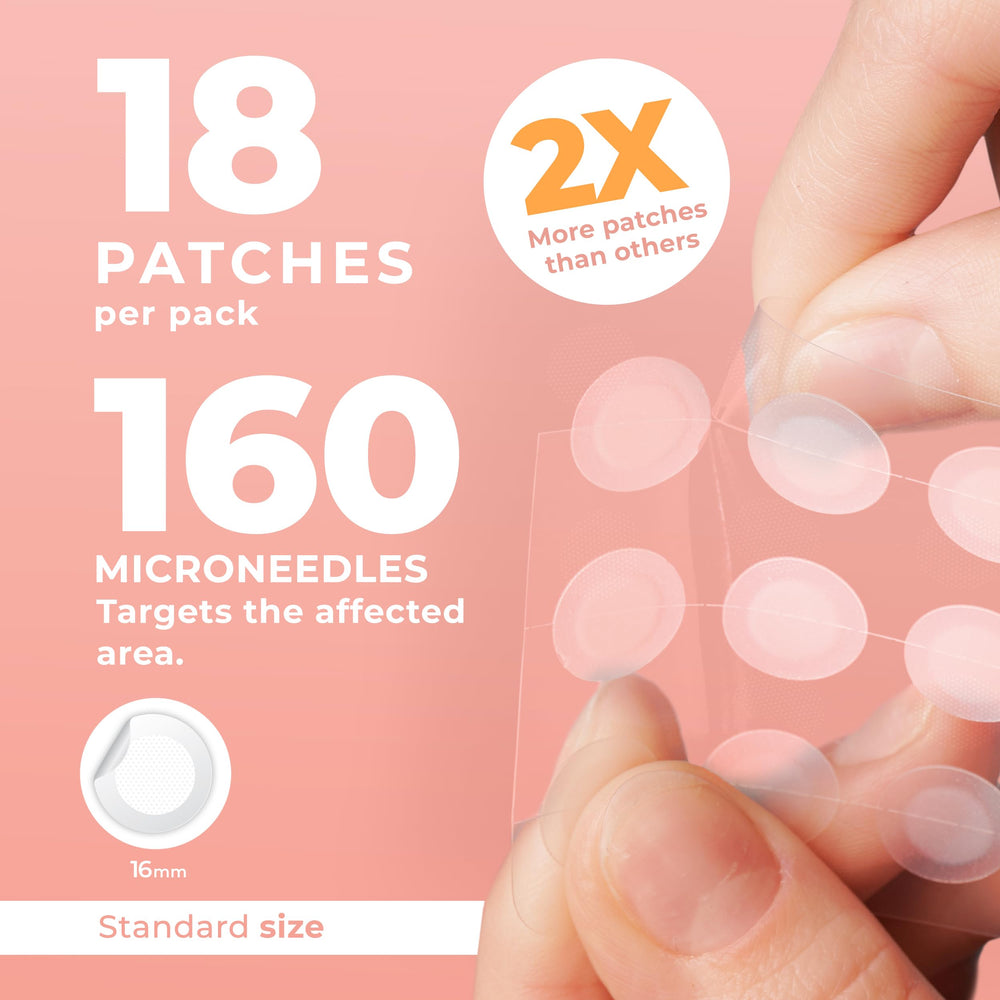PatchRx patch hydrocolloïde absorbe l'excès de fluide, surface plus nette.