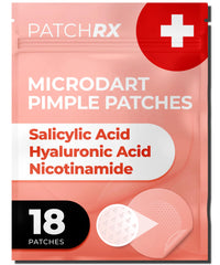 PatchRx patch à micro-aiguilles en action sur peau pour une absorption ciblée.