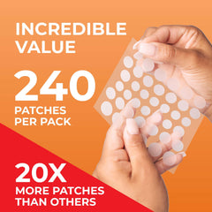 PatchRx patch hydrocolloïde absorbe le sébum et protège la zone ciblée.