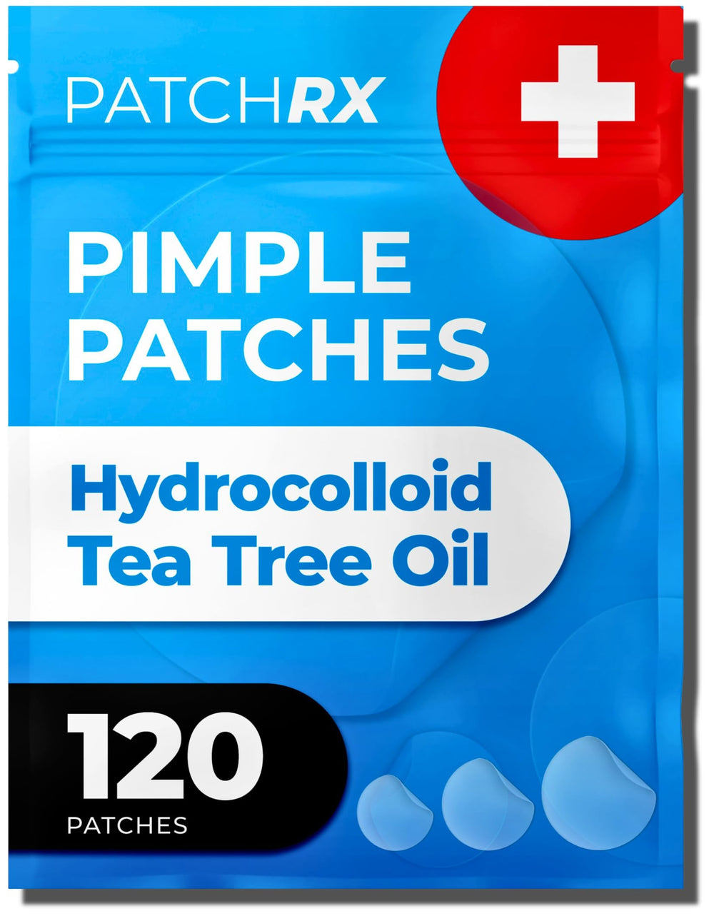 PatchRx patch hydrocolloïde visage avec huile-arbre-a-the, absorption ciblée et peau protégée