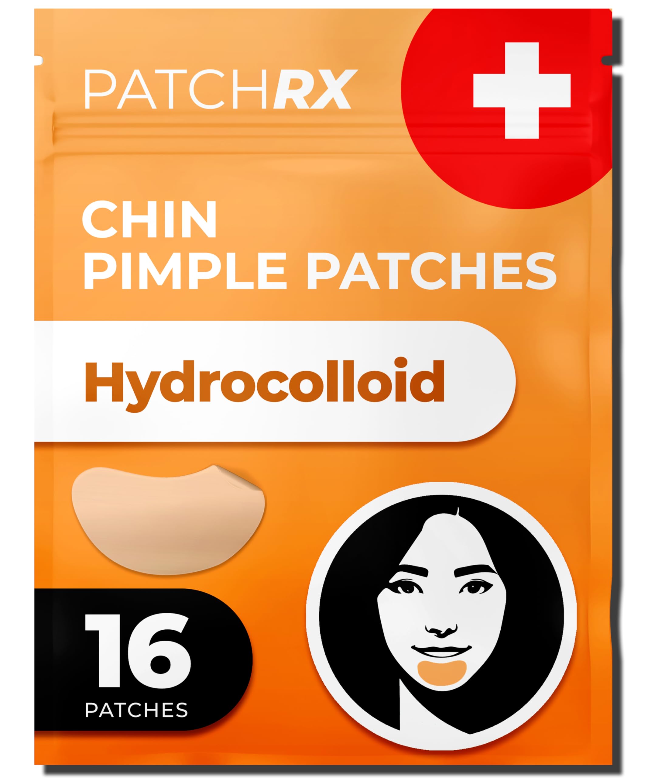 PatchRx patch hydrocolloïde menton boutons pack: absorption ciblée et protection.