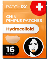 PatchRx patch hydrocolloïde menton boutons pack: absorption ciblée et protection.