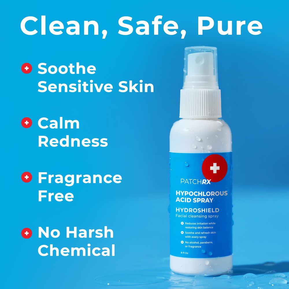 PatchRx visage, formule non alcoolisée adaptée à la routine quotidienne.