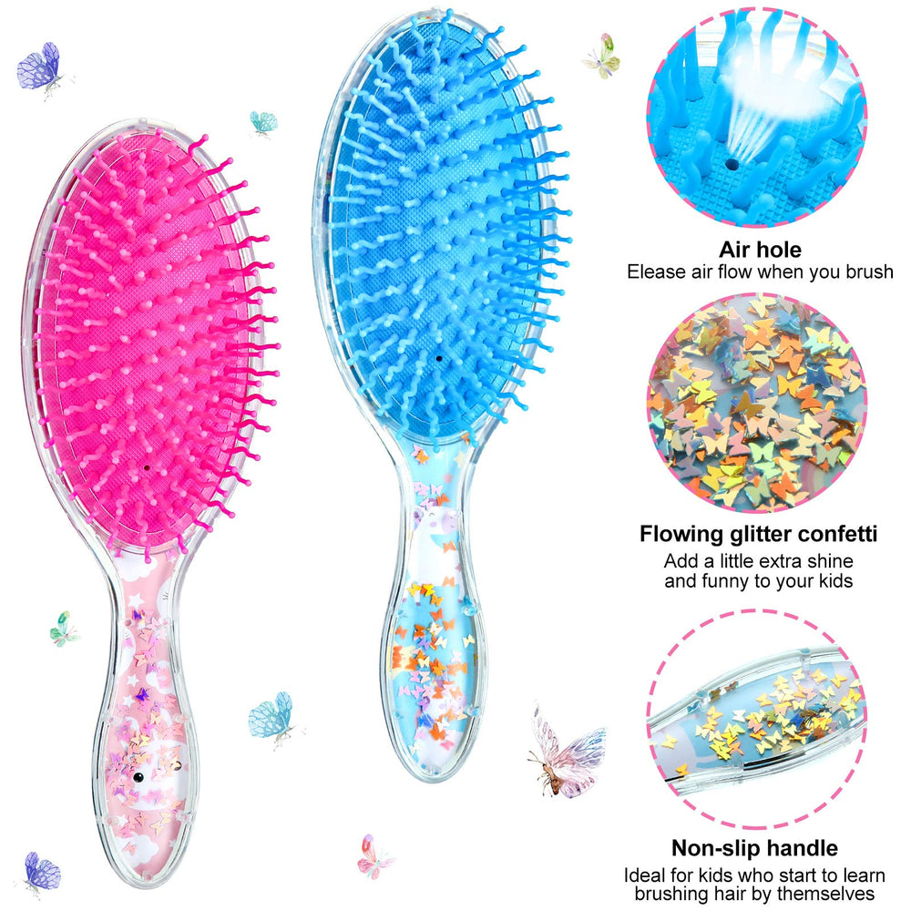 Brosse Patelai pour cheveux, poils arrondis, démêlage en douceur.