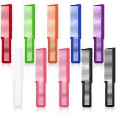 Patelai ensemble de 10 peignes pour coupe cheveux, dents mi-longues et mi-courtes, pour précision.