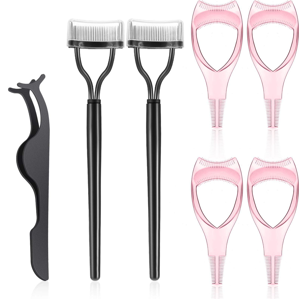 Patelai ensemble 7 outils cils, kit tout-en-un pour maquillage des cils.