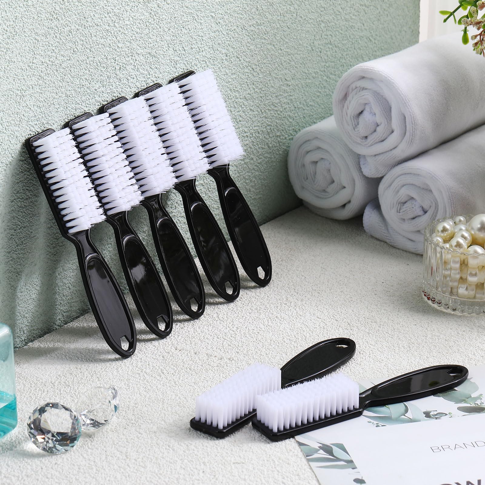 Patelai ensemble-brosses-15-piece noir ideal pour remplacement quotidien et partage familial.