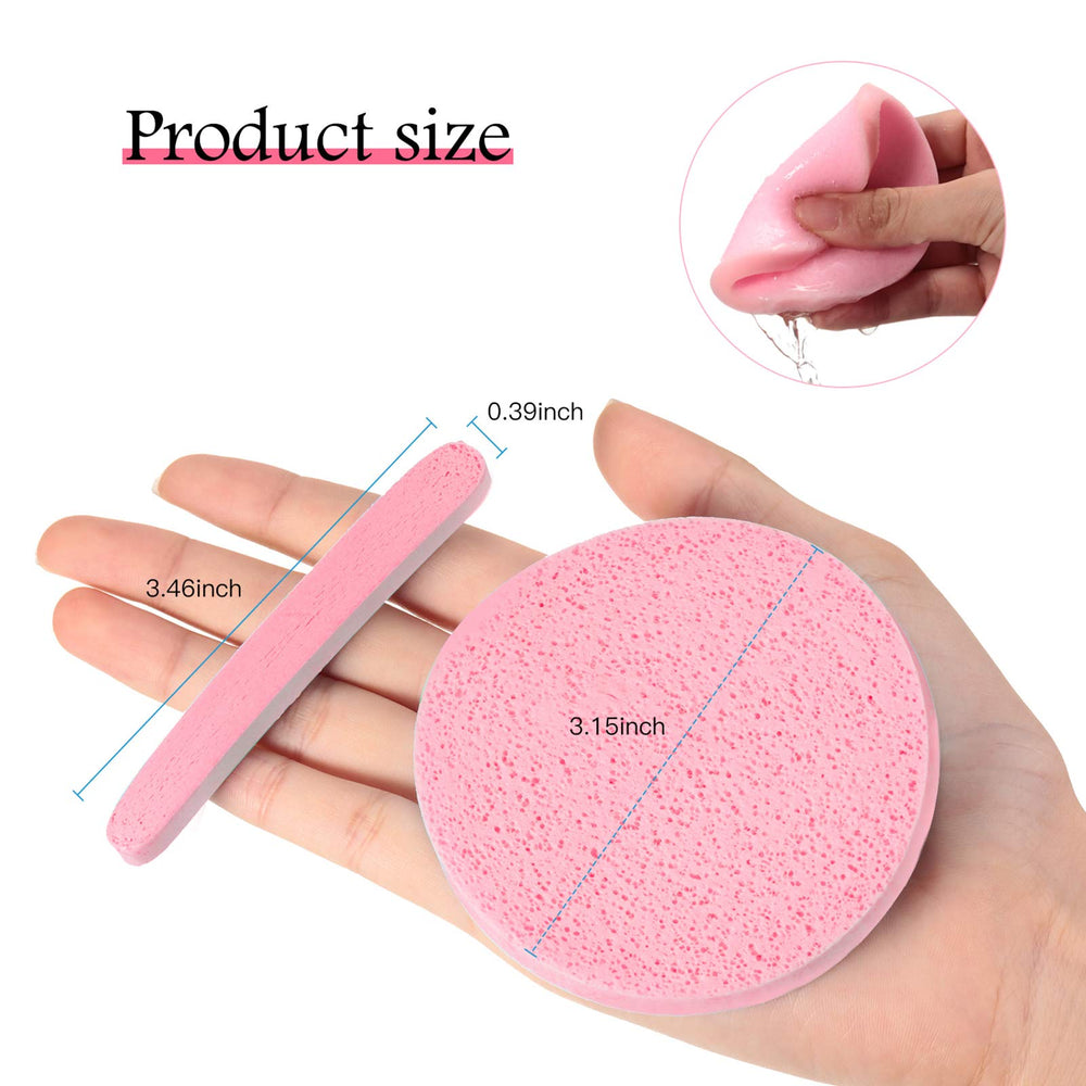 Patelai éponge visage réutilisable rose usage professionnel et domestique