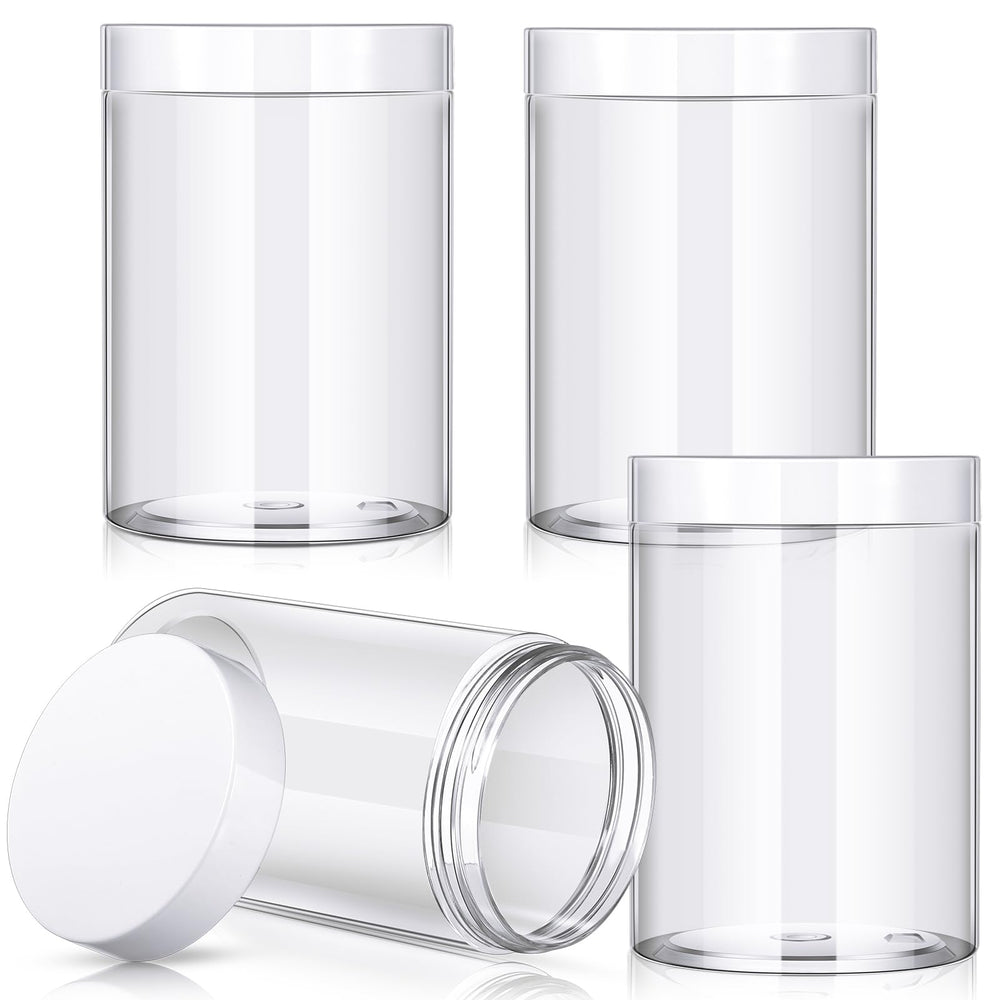Pot Patelai 355 ml avec couvercle blanc, pratique pour crèmes et voyages.