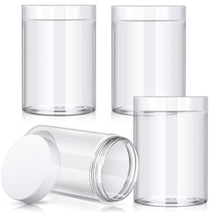 Pot Patelai 355 ml avec couvercle blanc, pratique pour crèmes et voyages.