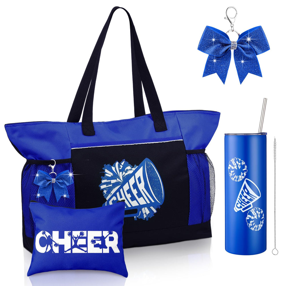 Sac Patelai Cheerleader bleu, pratique pour shopping et activités quotidiennes.