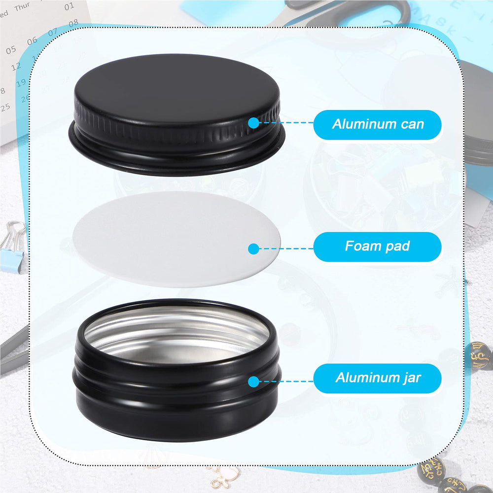 Patelai boîte ronde polyvalente pour crèmes et bonbons miniatures.