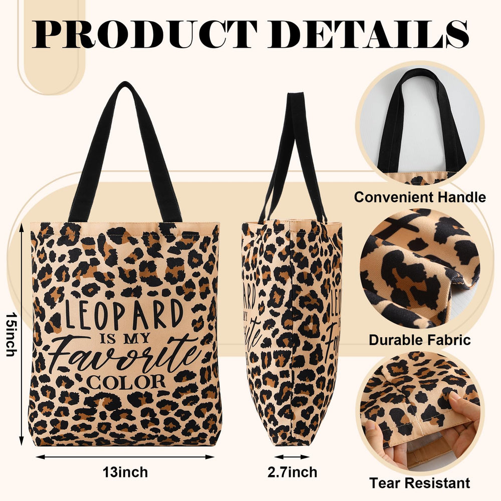 Paterr pochette maquillage zippée imprimé léopard, rangement sécurisé pour cosmétiques.