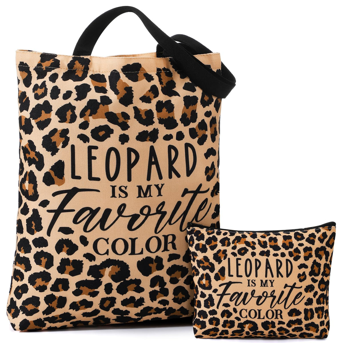 Paterr sac tote imprimé léopard, idéal pour shopping et organisation au quotidien.
