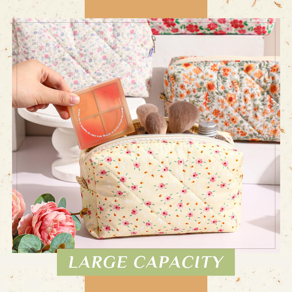 Paterr motif floral quilté, douceur du coton pour vos soins.