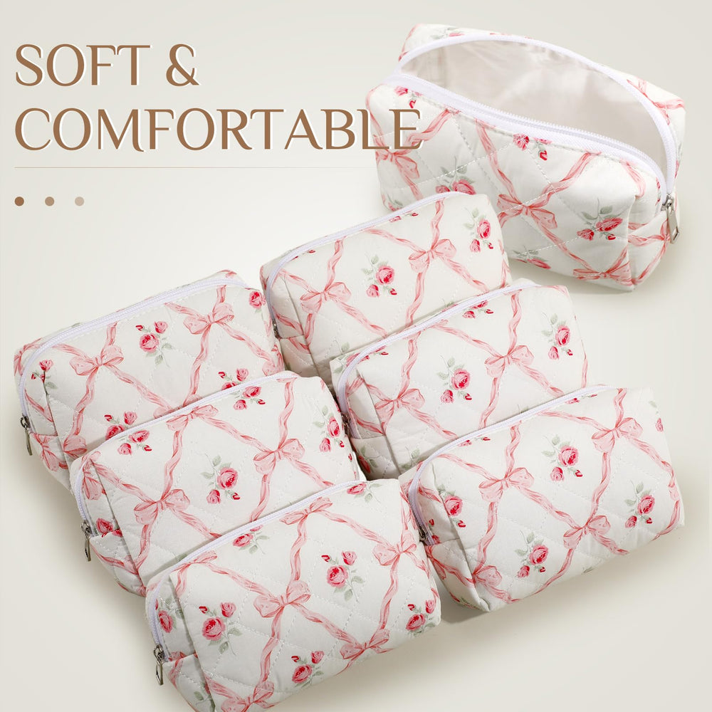 Paterr trousse soin beauté compacte rose, parfaite pour voyage et bureau.
