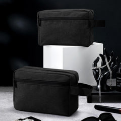 Paterr trousse voyage noire avec crochet et poignée pour suspendre