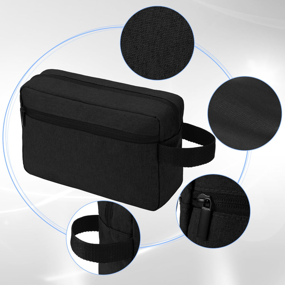 Paterr trousse de toilette voyage noire avec séparateur, organisation efficace