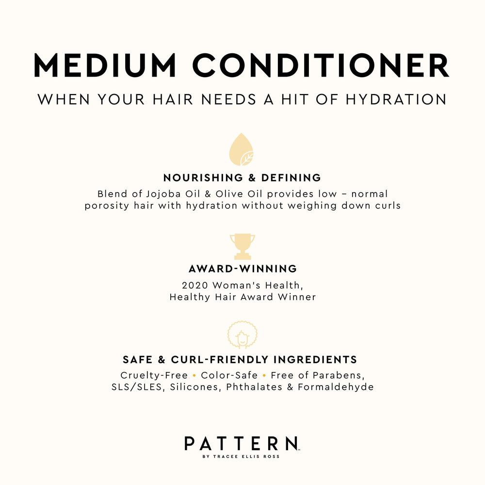 PATTERN Beauté – cheveux 3a-4a après soin, boucles douces et définies.