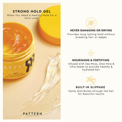 PATTERN Beauty Gel – Application glissante facilitant la répartition sur les cheveux.