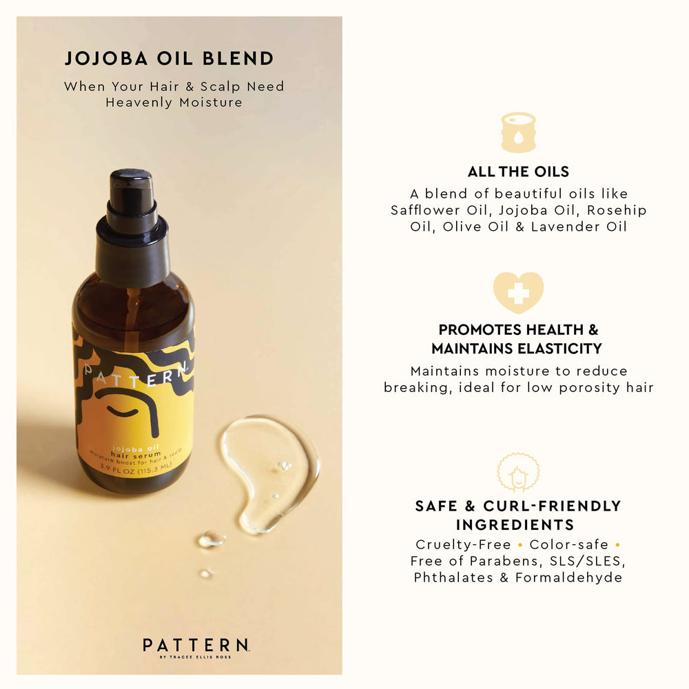PATTERN huile carthame jojoba rose-musquée — nourrissante pour cheveux