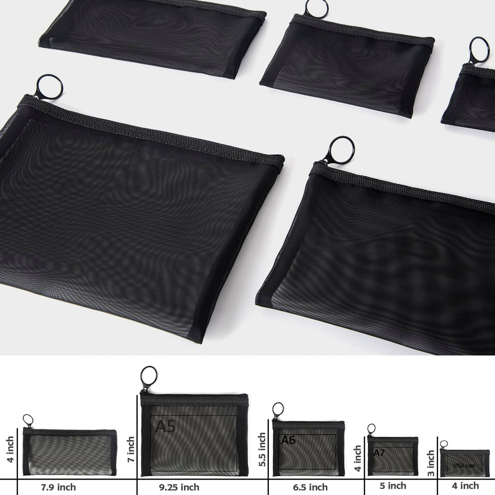 patu sacs-mesh fermeture-éclair petits objets: fermeture fiable pour petits objets.