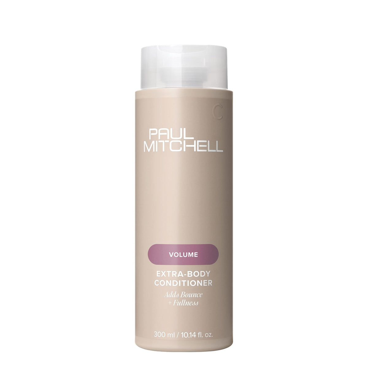 Après-shampooing Extra-Body Paul Mitchell sur étagère — volume et démêlage en douceur.