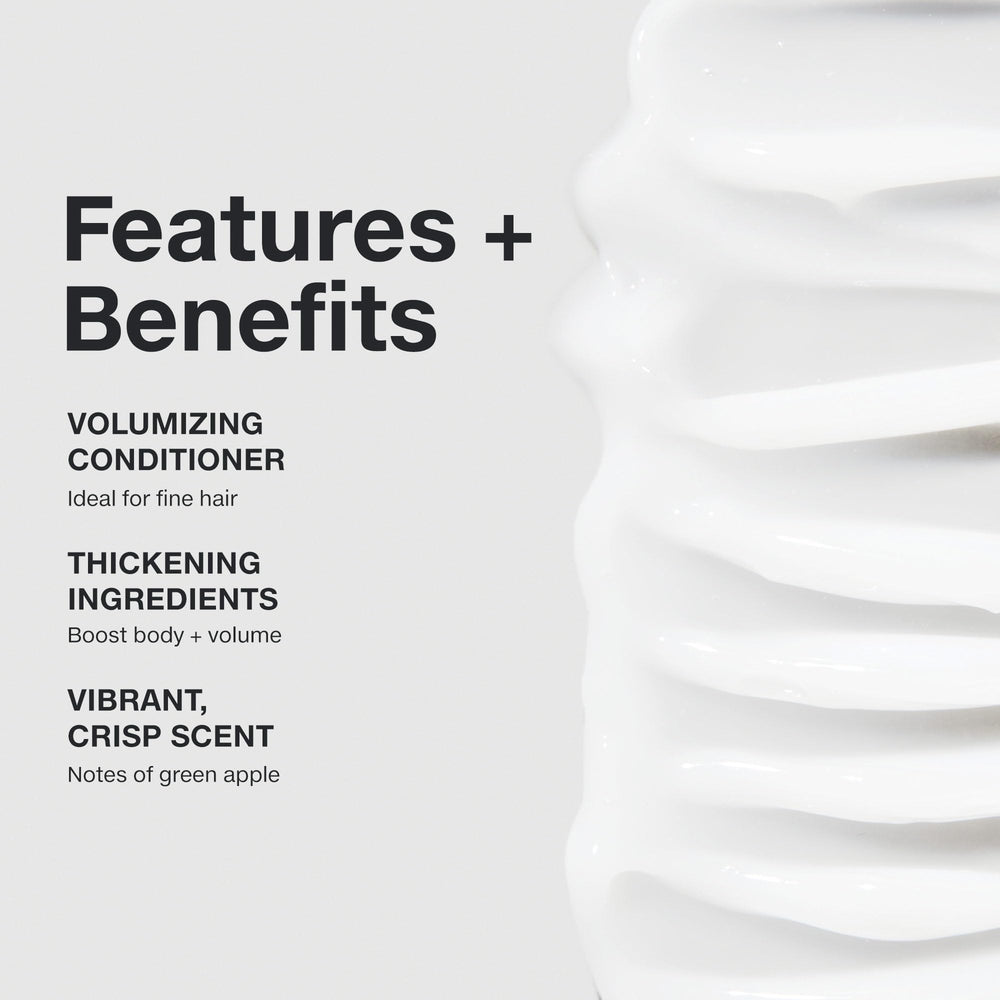 Emballage recyclable de l’après-shampooing Extra-Body Paul Mitchell.