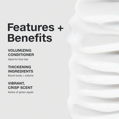 Emballage recyclable de l’après-shampooing Extra-Body Paul Mitchell.