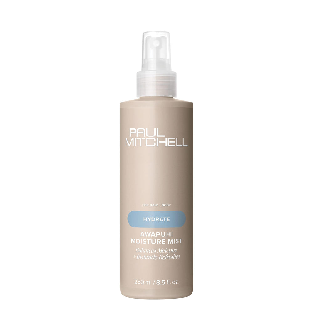 Paul Mitchell Awapuhi Moisture Mist, bouteille prête à l’emploi, brume hydratante pour cheveux et peau.