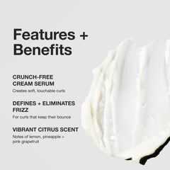 Boucles bien définies grâce au duo crème-gel, sans lourdeur