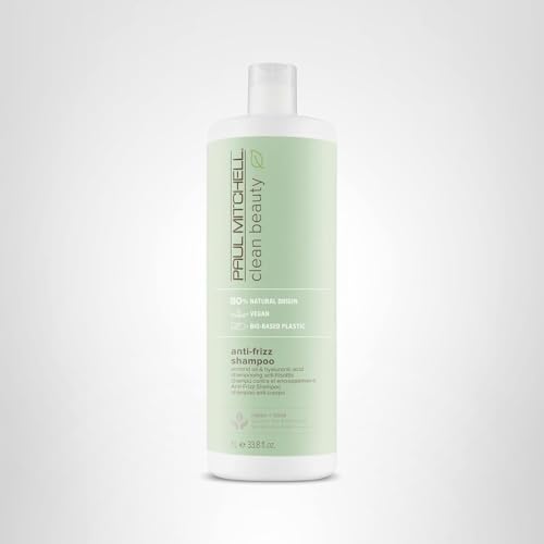 Paul Mitchell Clean Beauty Anti-Frizz Shampoo, usage quotidien pour cheveux texturés.