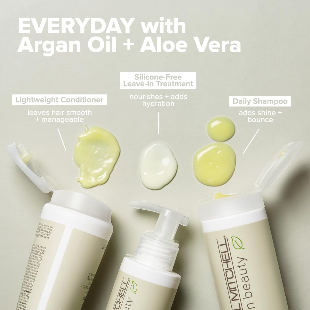 Après-shampooing Paul Mitchell, huile d'argan visible, favorise l'élasticité et l'éclat