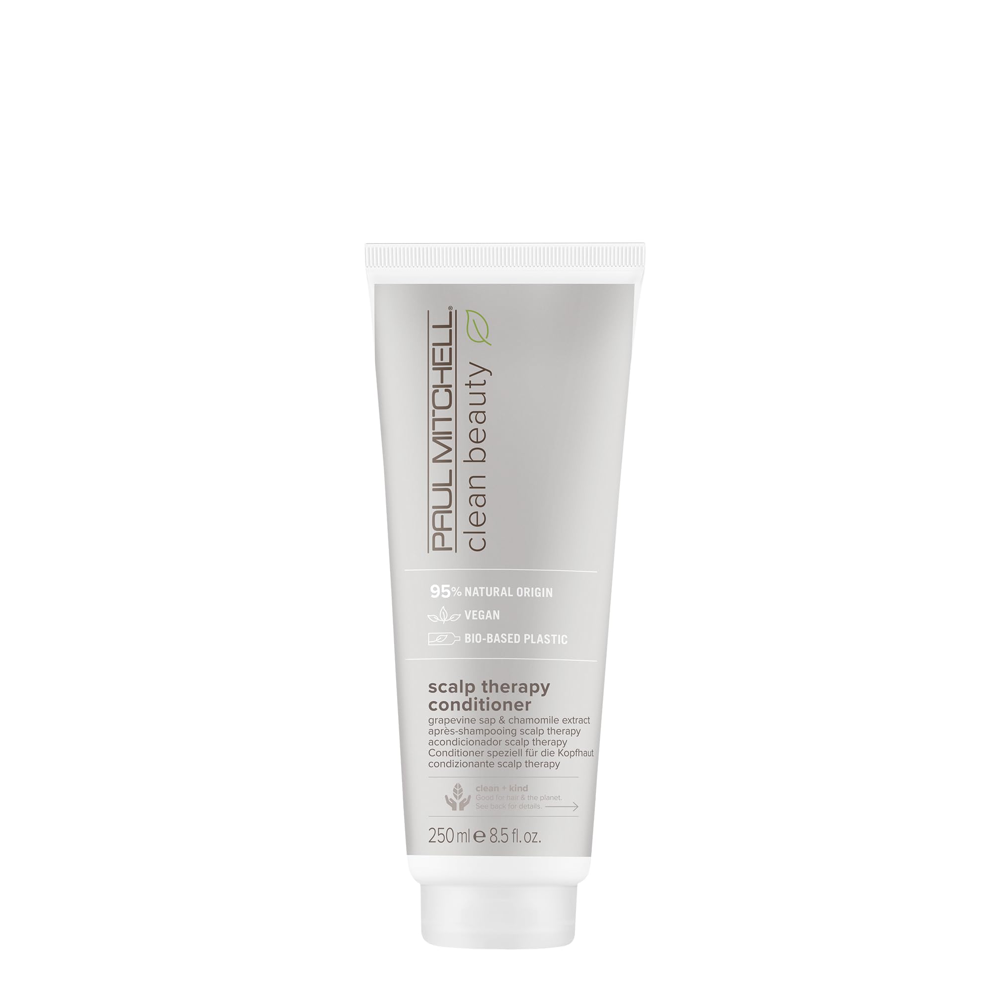 Paul Mitchell Clean Beauty Scalp Therapy Conditioner – bouteille, hydratation légère et effet rafraîchissant pour cuir chevelu