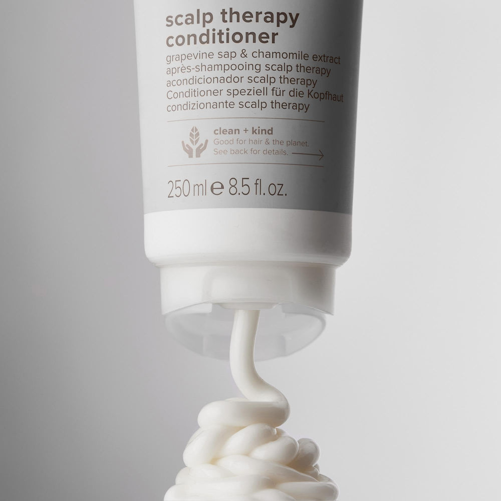 Paul Mitchell Clean Beauty Scalp Therapy Conditioner – étiquette claire, montre les bénéfices sans lourdeur