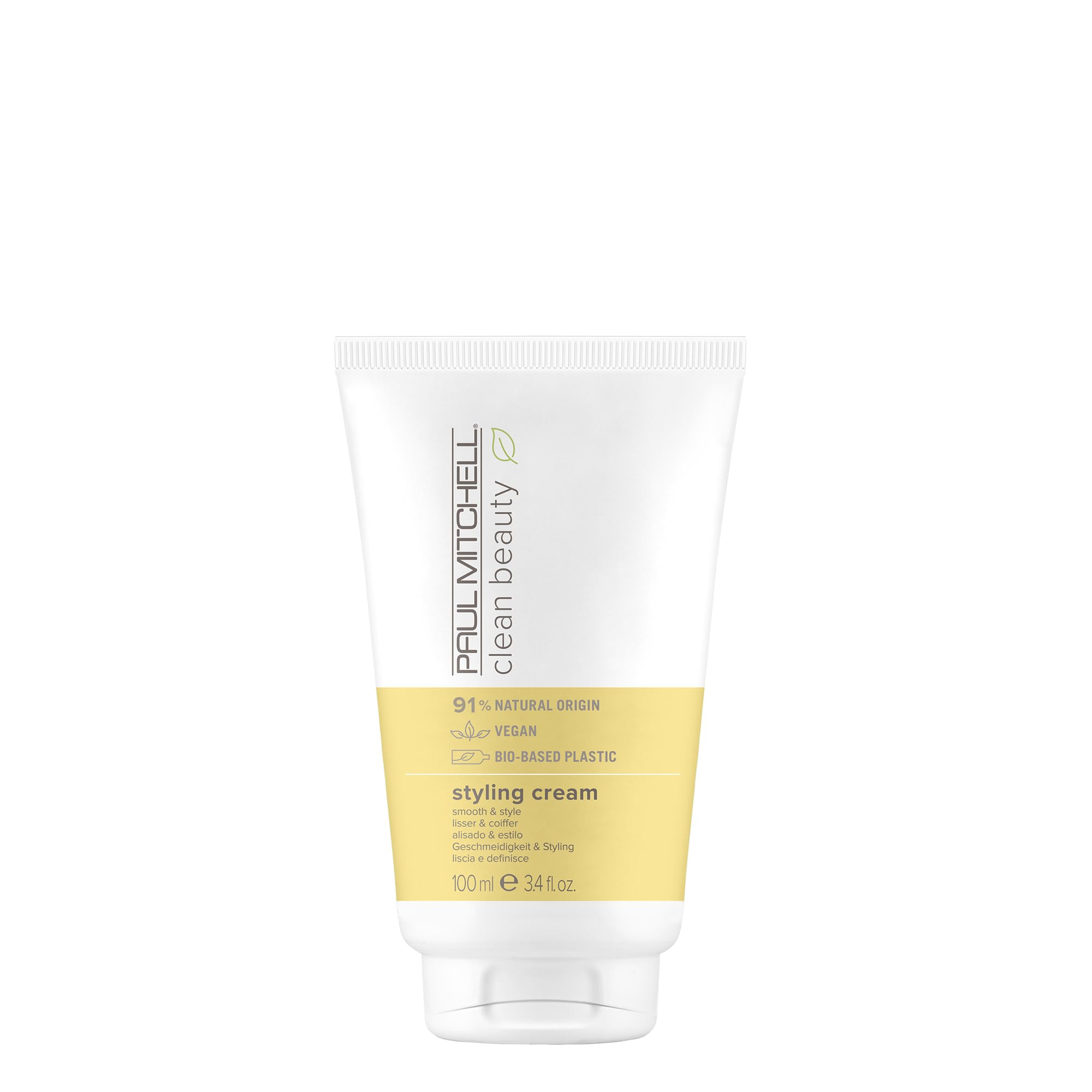 Paul Mitchell Clean Beauty Styling Cream – bouteille, tenue légère et maniable